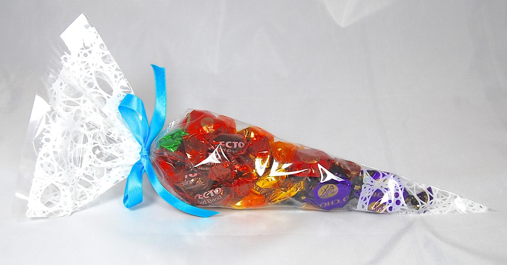 Tipzak met toffees