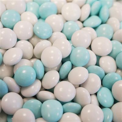 mini blauwe dragees 